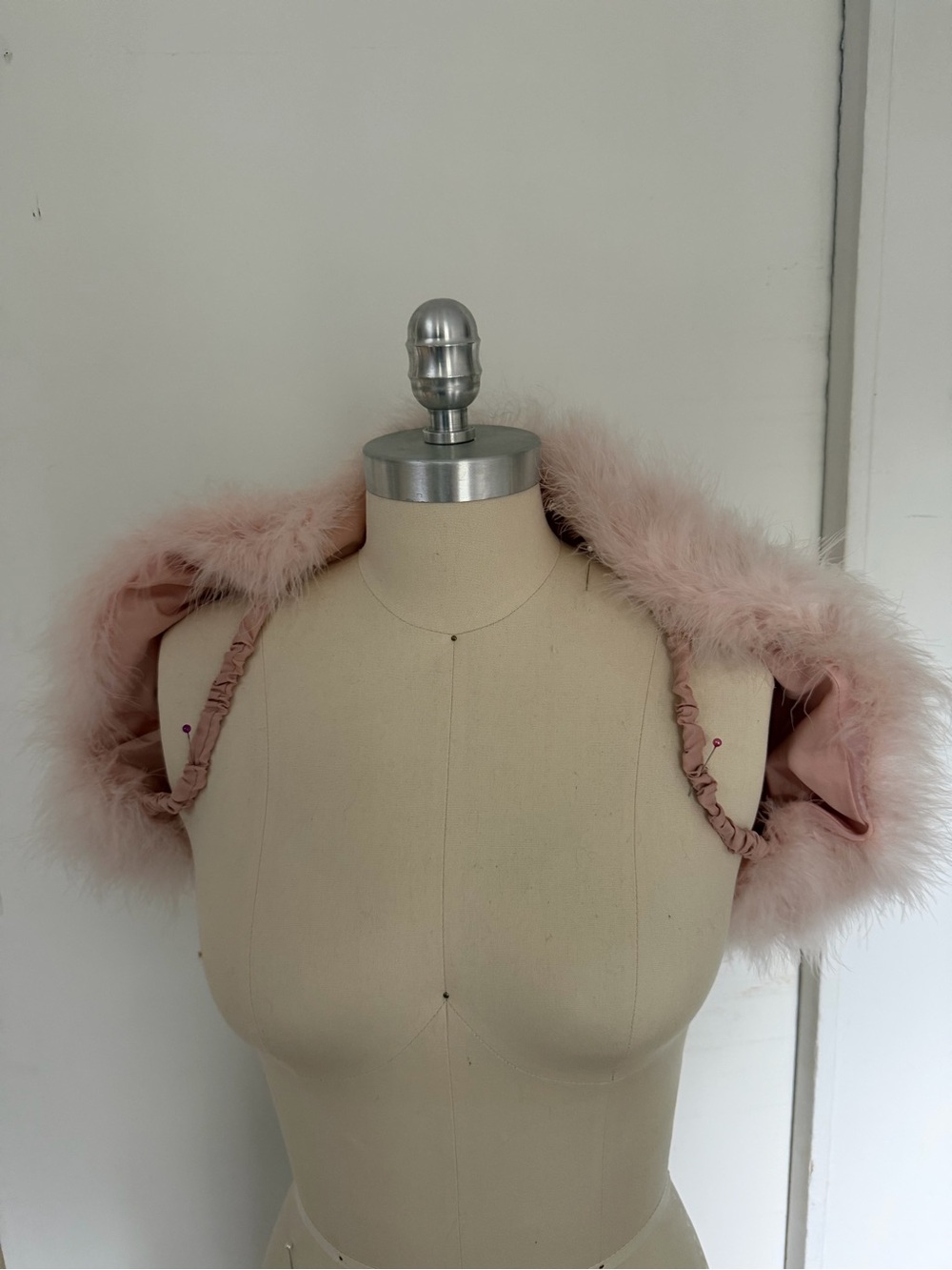 Pink Feather Bolero Shrug